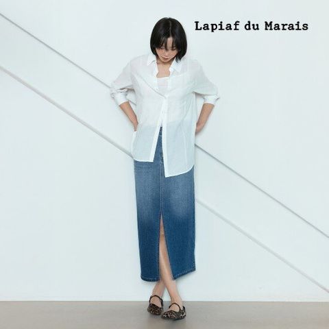 라삐아프 25SS 그라데이션 데님 스커트