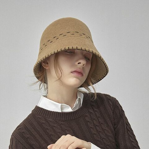 마스케라 리에르(rieur) 알파카 블렌디드 메리노 울 버킷햇