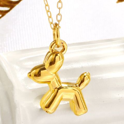 [골드피아] 24K 순금 할로우 볼륨 푸들 목걸이