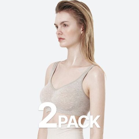 모달 심리스 셔링 브라 (2PACK)