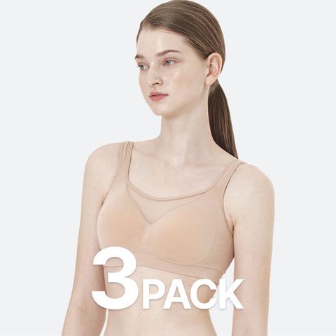 모달 심리스 퓨어 브라 (3PACK)