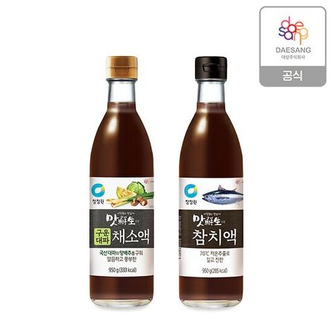 청정원 맛선생 구운대파 채소액 950g + 참치액 950g