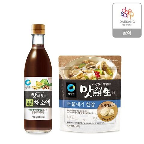 청정원 맛선생 구운대파 채소액 950g + 멸치디포리한알 25입