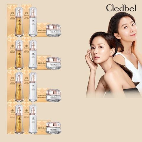 끌레드벨 럭셔리골드 풀기초세트(스킨+로션+크림) 4set
