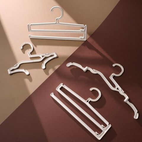 미드센 접이식 옷걸이&바지걸이 세트