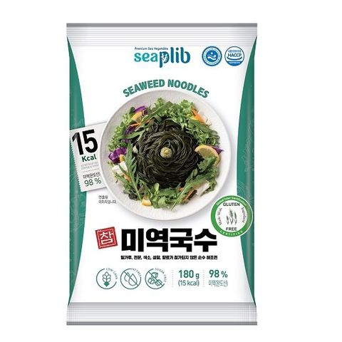 해미 저칼로리 참 미역국수 6봉+소스6봉 해조