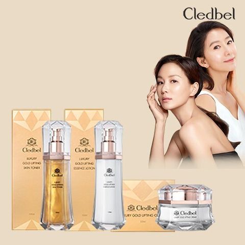 끌레드벨 럭셔리골드 풀기초 1세트(스킨+로션+크림)