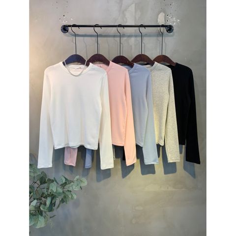 씨샵인더룸 / 이리 모달 베이직 무지 라운드넥 긴팔 티셔츠 5color