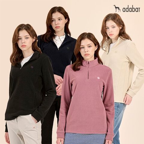 아다바트 여성용 하프집업 티셔츠 4종 세트