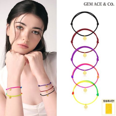 제메이스 24K순금 해피 스마일 팔찌+24K순금 골드바