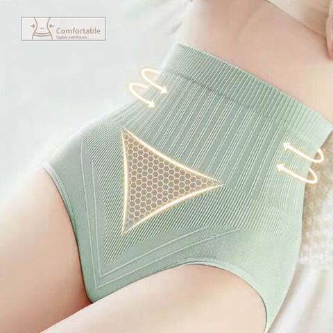 여성 하이 웨이스트 삼각팬티 보정 속옷 뱃살 힙업