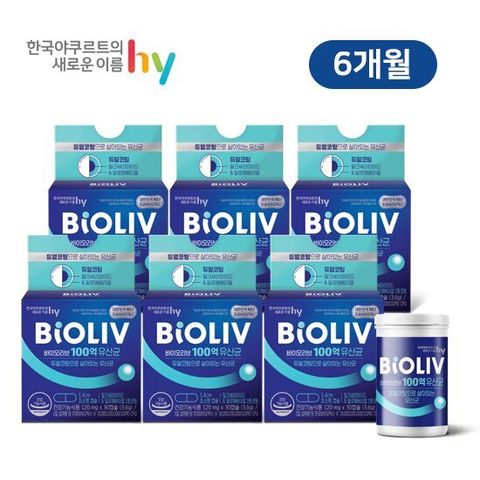 hy 한국야쿠르트 바이오리브 100억 유산균_6개월분