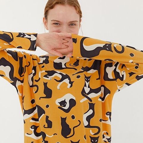 [라페어] 머스터드 캣 수딩웜 애니웨어 상하의세트 LWJJAST0136-MC