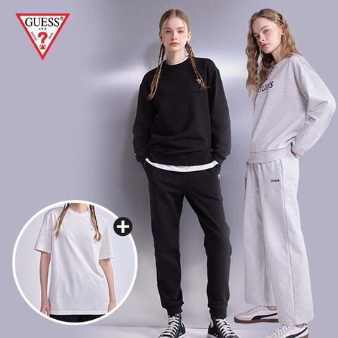 게스 프렌치테리 여성 이지셋업 4종+정품 티셔츠 1종