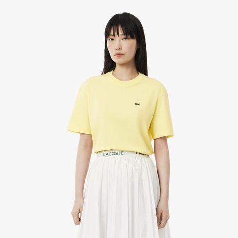 라코스테 공식 여성 릴랙스핏 베이직 반팔 티셔츠 TF7215-55G 107