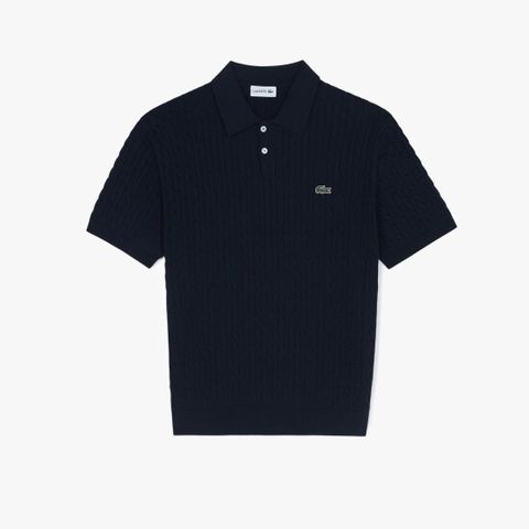 라코스테 공식 남성 케이블 반팔 스웨터 폴로 PH268E-55G 166