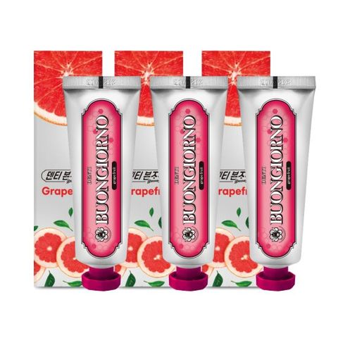 덴티본조르노 치약 구취 자몽 100g 3개