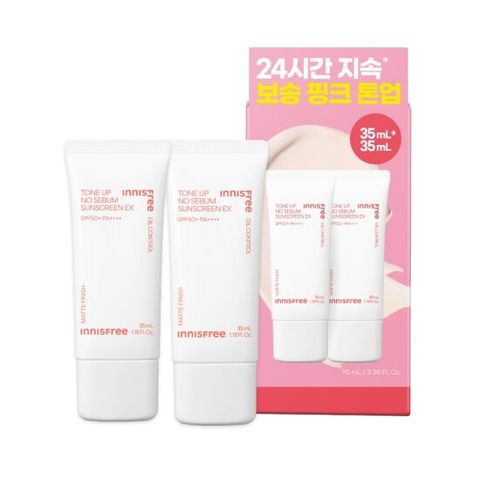 이니스프리 톤업 노세범 선스크린 EX 기획세트 35mL+35mL