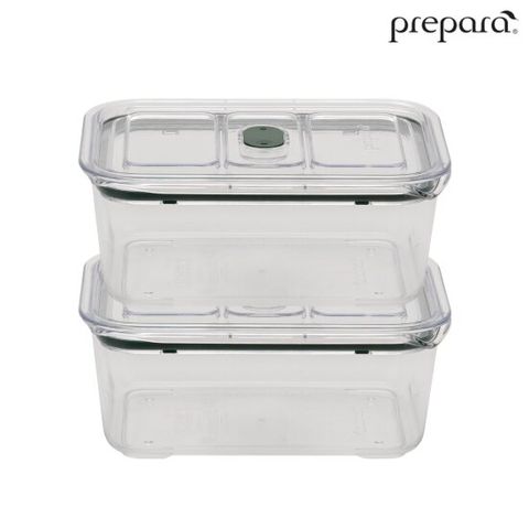 프리파라 브루클린 트라이탄 직사각 밀폐용기 4호(1500ml) x 2개