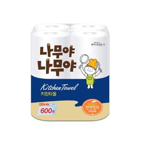미래생활 나무야나무야 자재 키친타올 150매x4