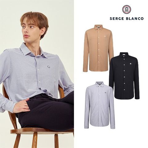 세르즈블랑코  남성용 져지셔츠 3종