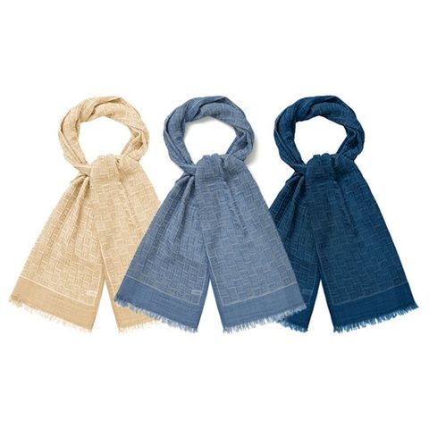 페라가모 간치니 모노그램 프린트 스톨 스카프