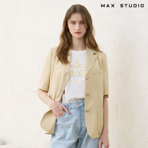 막스스튜디오 썸머 하프 슬리브 재킷