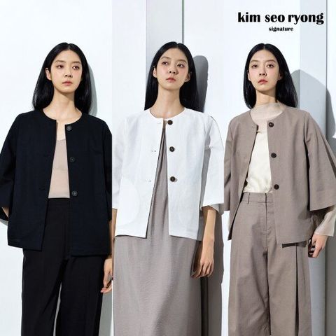 김서룡 25SS 린넨 블렌디드 케이프 [런칭 가격 89,900원]