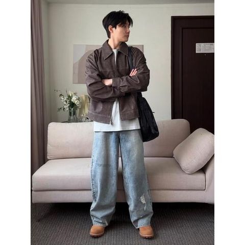 (265221APDQ) [에잇세컨즈] 디스트로이드 팬츠  스카이 블루
