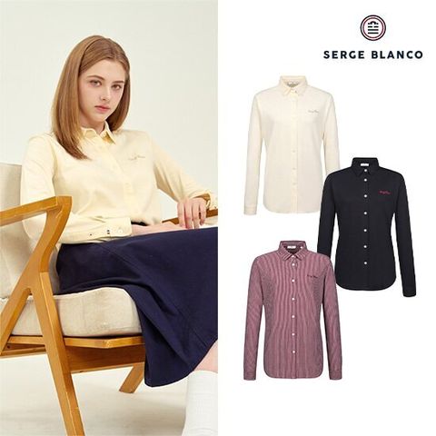 세르즈블랑코 여성용 져지 셔츠 3종