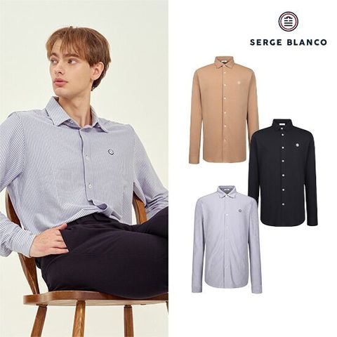 세르즈블랑코 남성용 져지 셔츠 3종