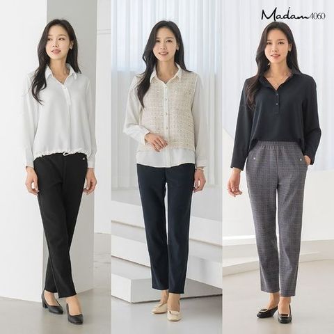 [마담4060]25SS  간절기 보들 팬츠 3종