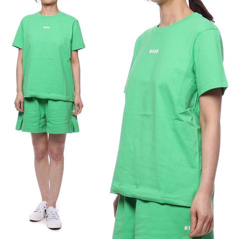 [엠에스지엠] 21SS 여성 마이크로 로고 반팔 티셔츠 (3041MDM100_217298_36_21S)