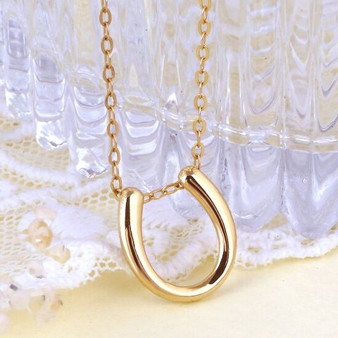 [제메이스] 18K 말굽 목걸이