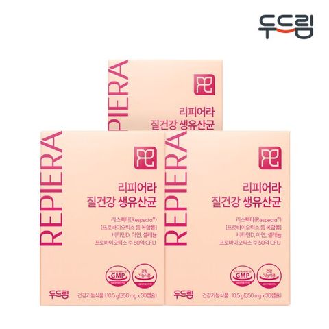 [두드림] 리스펙타 질 건강 생유산균 30캡슐 x 3박스