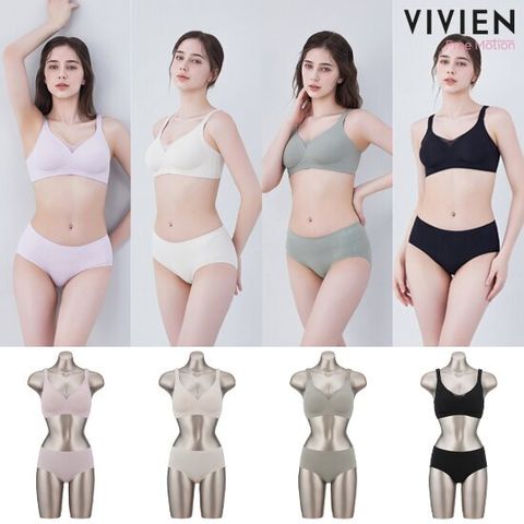 25SS 최신상 비비안 프리모션 3D 젤리 퓨징 브라팬티 4세트