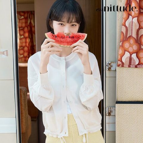 엔니튜드 린넨 시어 가디건 3종