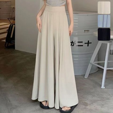 [키첼] 렐르 핀턱 뒤밴딩 와이드 팬츠