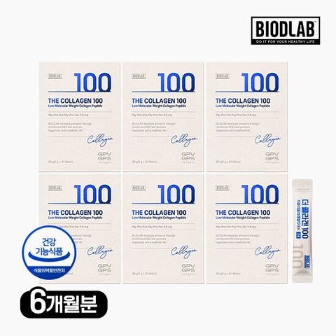 바이오디랩 더 콜라겐 100 6박스 (총 6개월분)