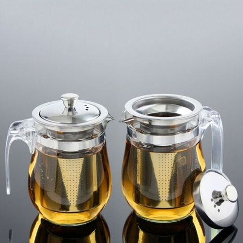 로하티 투데이즈 내열유리 차포트 2p세트 500ml 유리티포트 거름망티포트 내열유리차포트 유리포트 티타임
