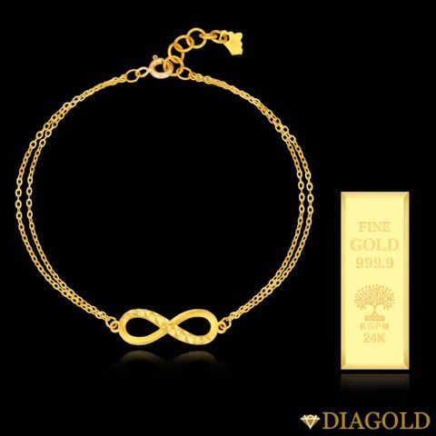 디아골드 24K순금 인피니티 팔찌+99.99%골드바