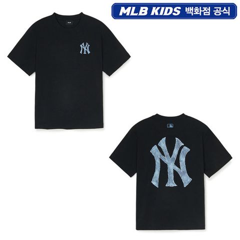 [ AK백화점 ][MLB KIDS] 빈티지 모노그램 빅럭스 티셔츠 - BKS (7ATSMV453)