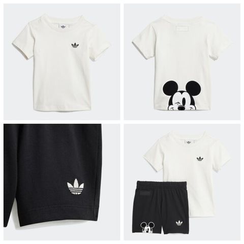 [ 현대백화점 ]아디다스키즈 (85-100) JD0611 디즈니 미키마우스 쇼츠티 세트 SHORT TEE SET 상하복
