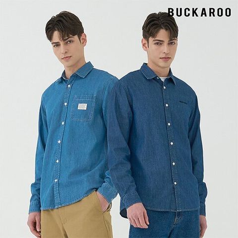 버커루 남성 클래식 데님 셔츠 2종 세트