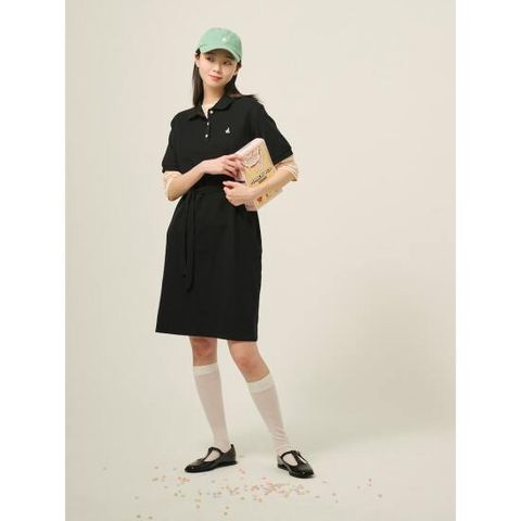[빈폴레이디스] [Essential] 피케 원피스  블랙 (BF5471E015)