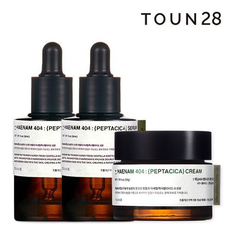 톤28 펩타시카 무농약 해남병풀 세럼 30ml 2개+ 크림 50g 1개