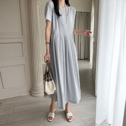 [모니카룸] (L/XL)(빅사이즈)마리아 핀턱 원피스