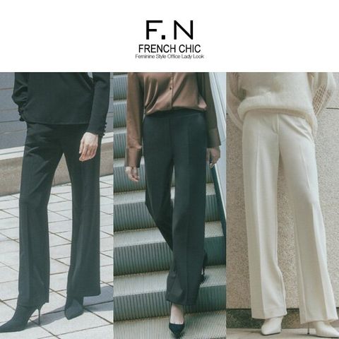 [에프엔] F.N 세미 와이드 일자팬츠 G243