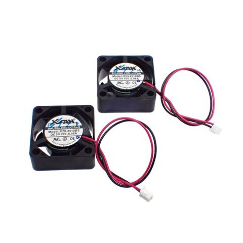 엑스팬 X-FAN(Xinruilian) 소형 브러시리스 DC 팬 DC 5V 0.08A 25mm각 두께 10mm RDL2510B5 (2개 세트)