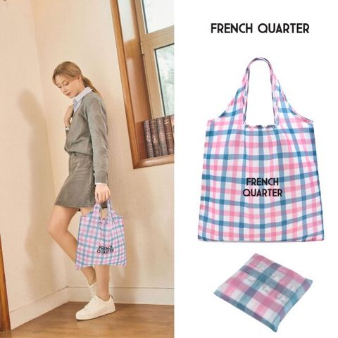 프렌치쿼터 체크 폴딩백